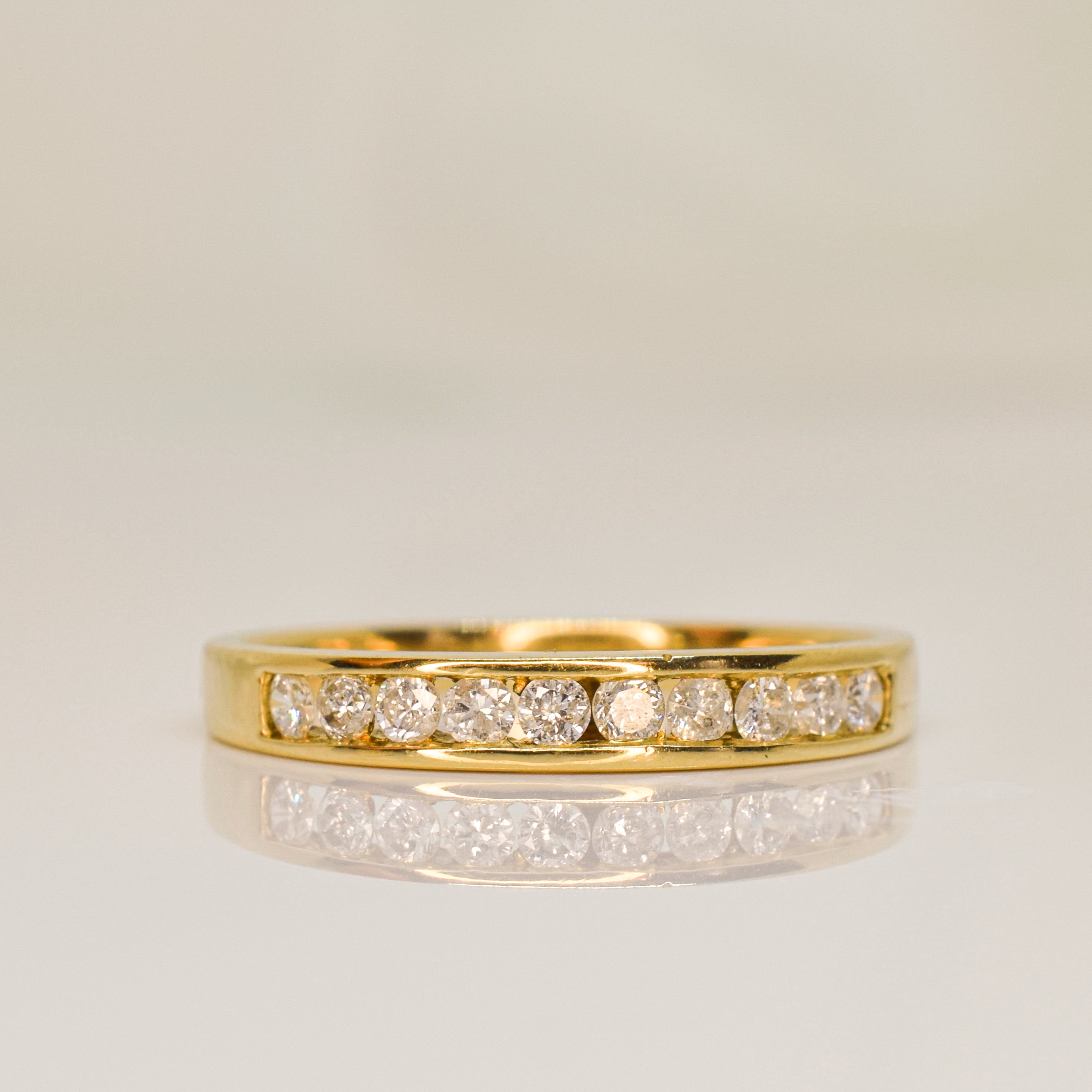 Sleek Channel Set Diamond Band