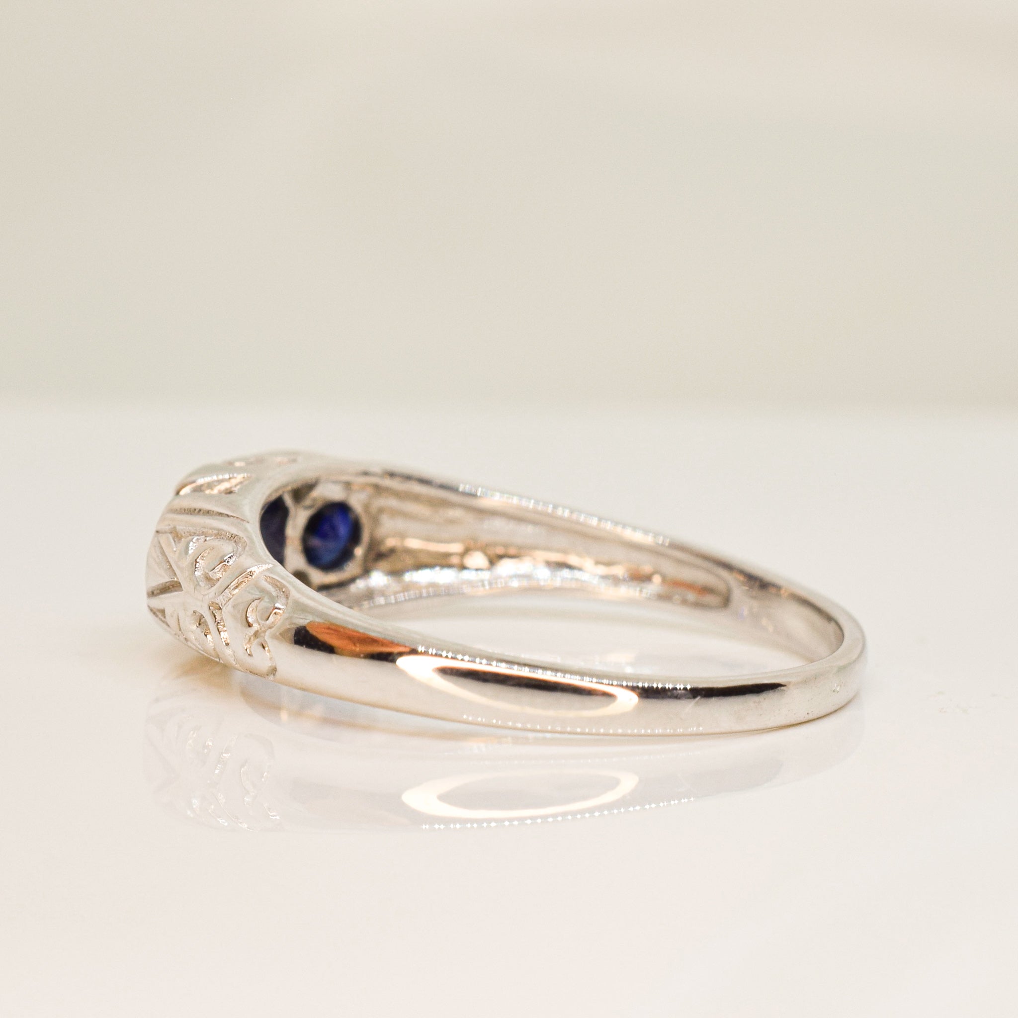 Sapphire Trinity Ring